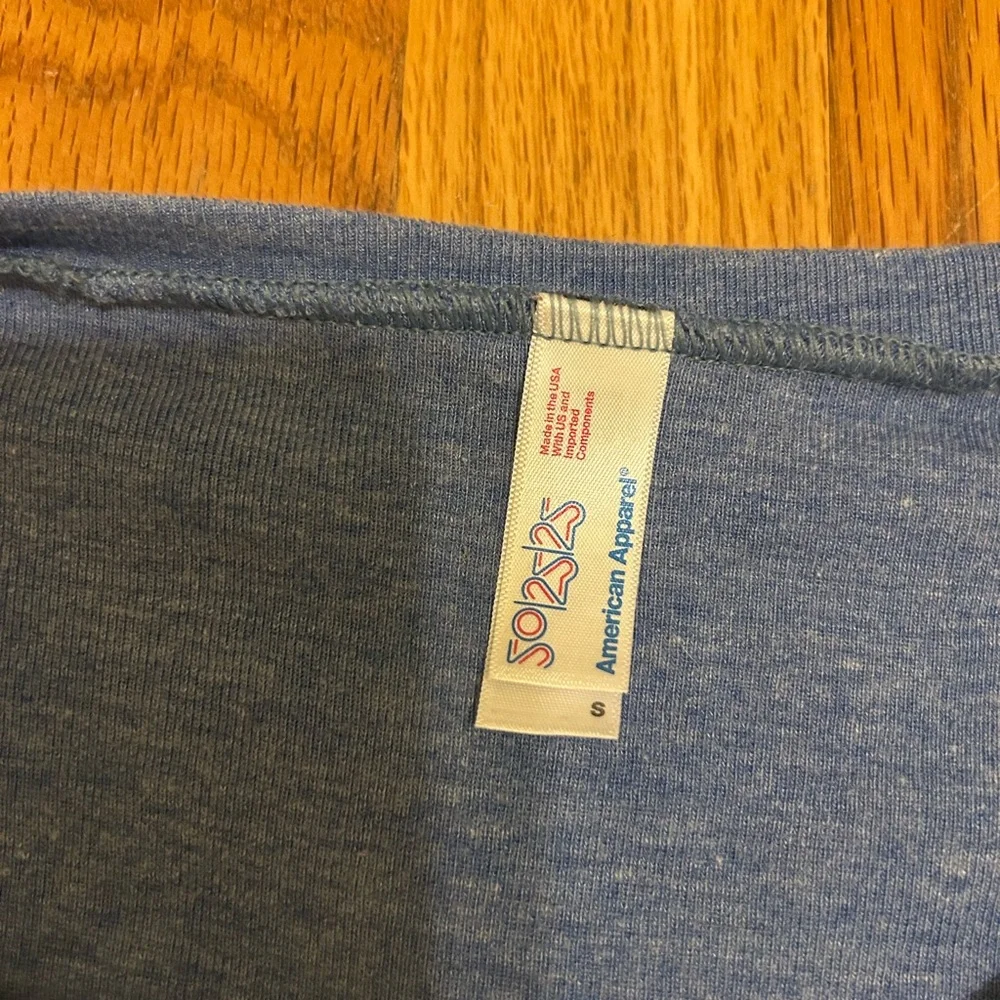 American Apparel Heather Blue Sweatshirt - Picture 5 of 6